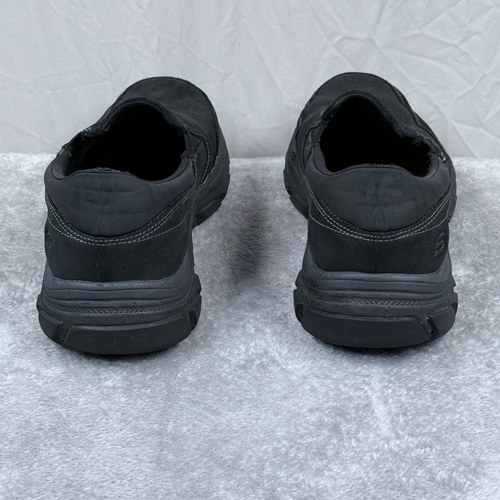 Skechers Respected Calum Goodyear Shoes Mens 10.5 Black Slip On Relaxed Fit - Picture 5 of 10
